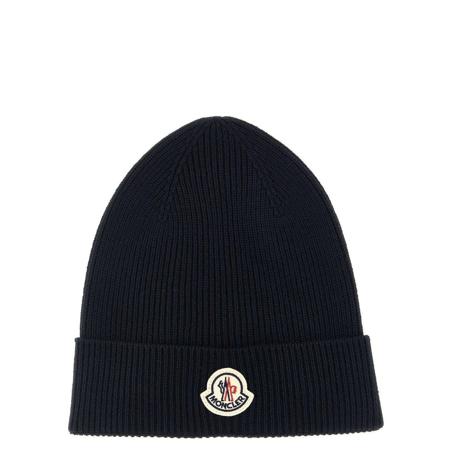 Moncler Blue Virgin Wool Beanie