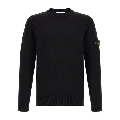 Stone Island Black Virgin Wool Cardigan