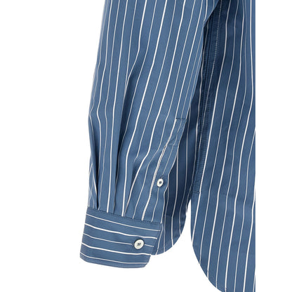 A.P.C. Blue Cotton Blouse