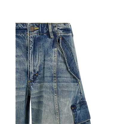 R13 Blue Cotton Jeans Denim