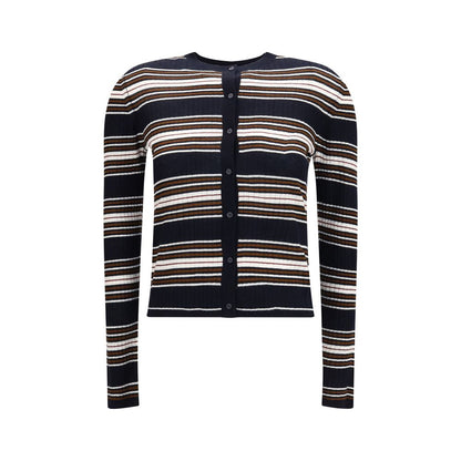 Max Mara Blue Silk Cardigan