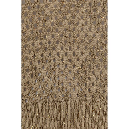 Max Mara Beige Cotton Sweatshirt