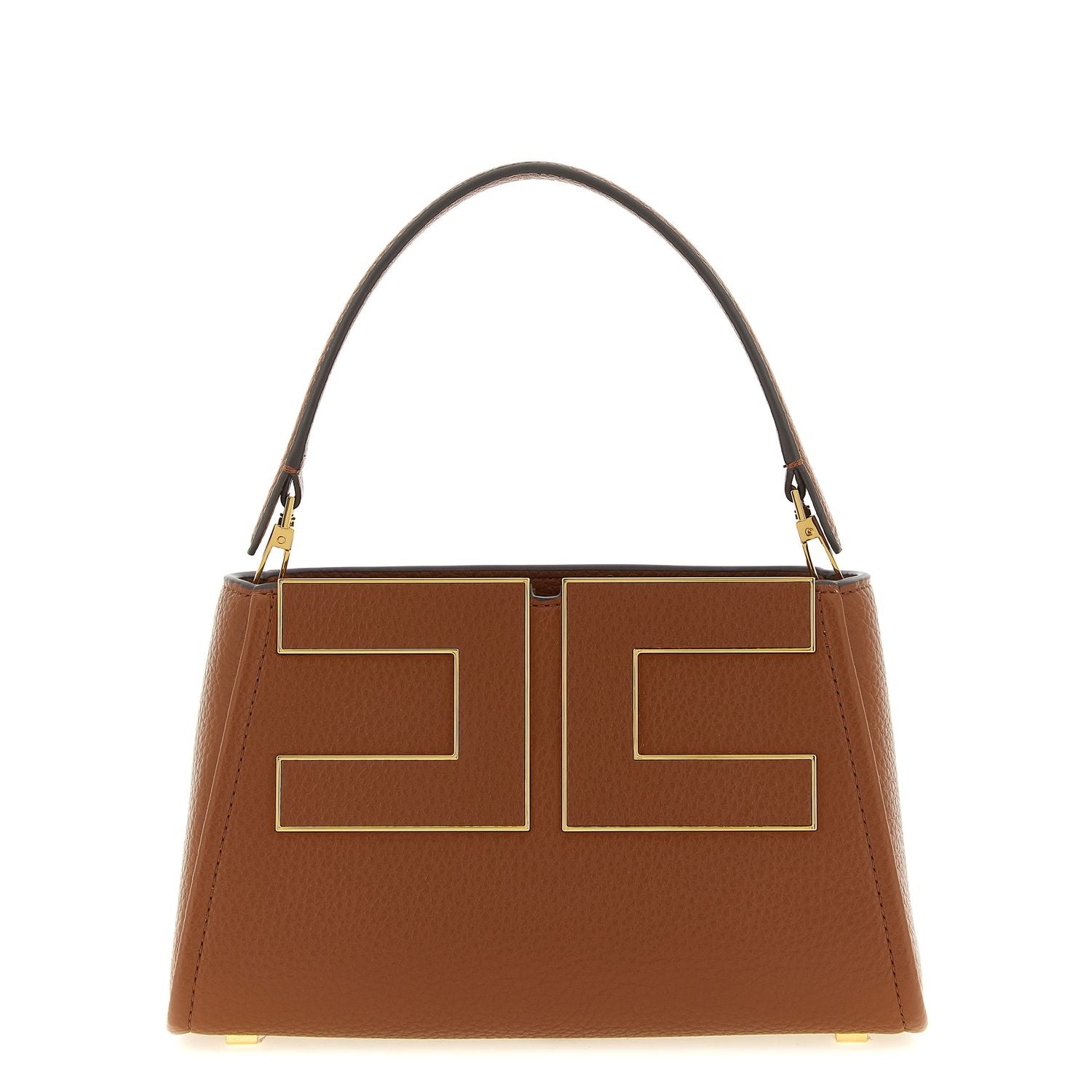 Elisabetta Franchi Brown Polyester Handbag