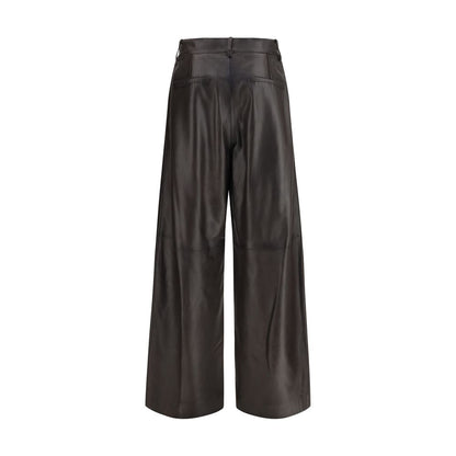 P.A.R.O.S.H. Brown Leather Pants