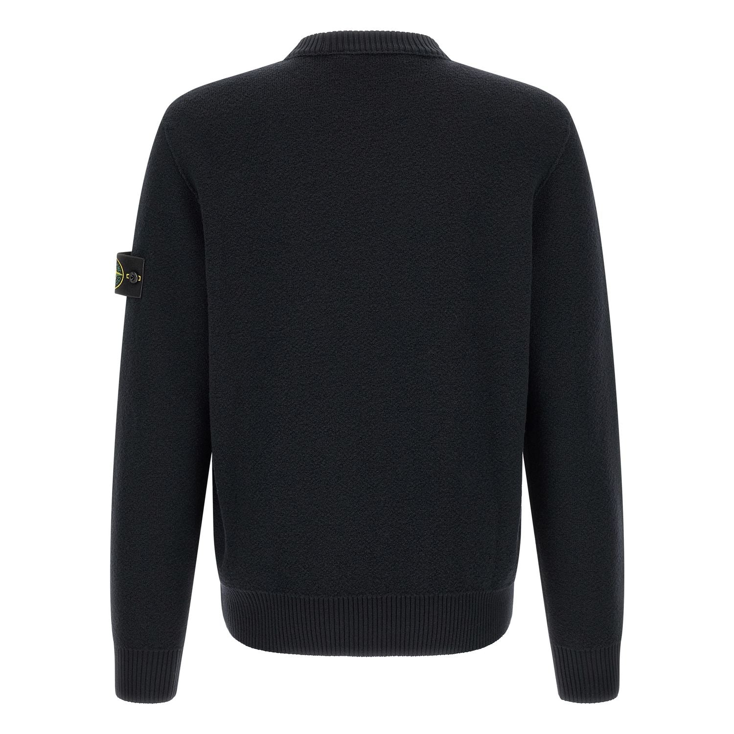 Stone Island Blue Virgin Wool Cardigan