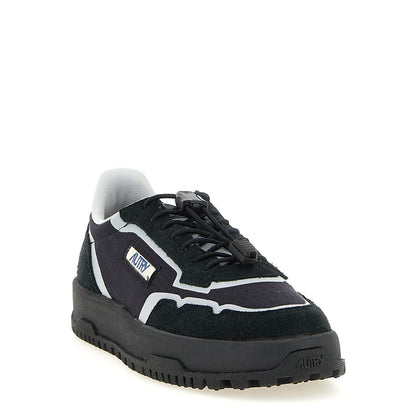 Autry Black Nylon Athletic Sneakers