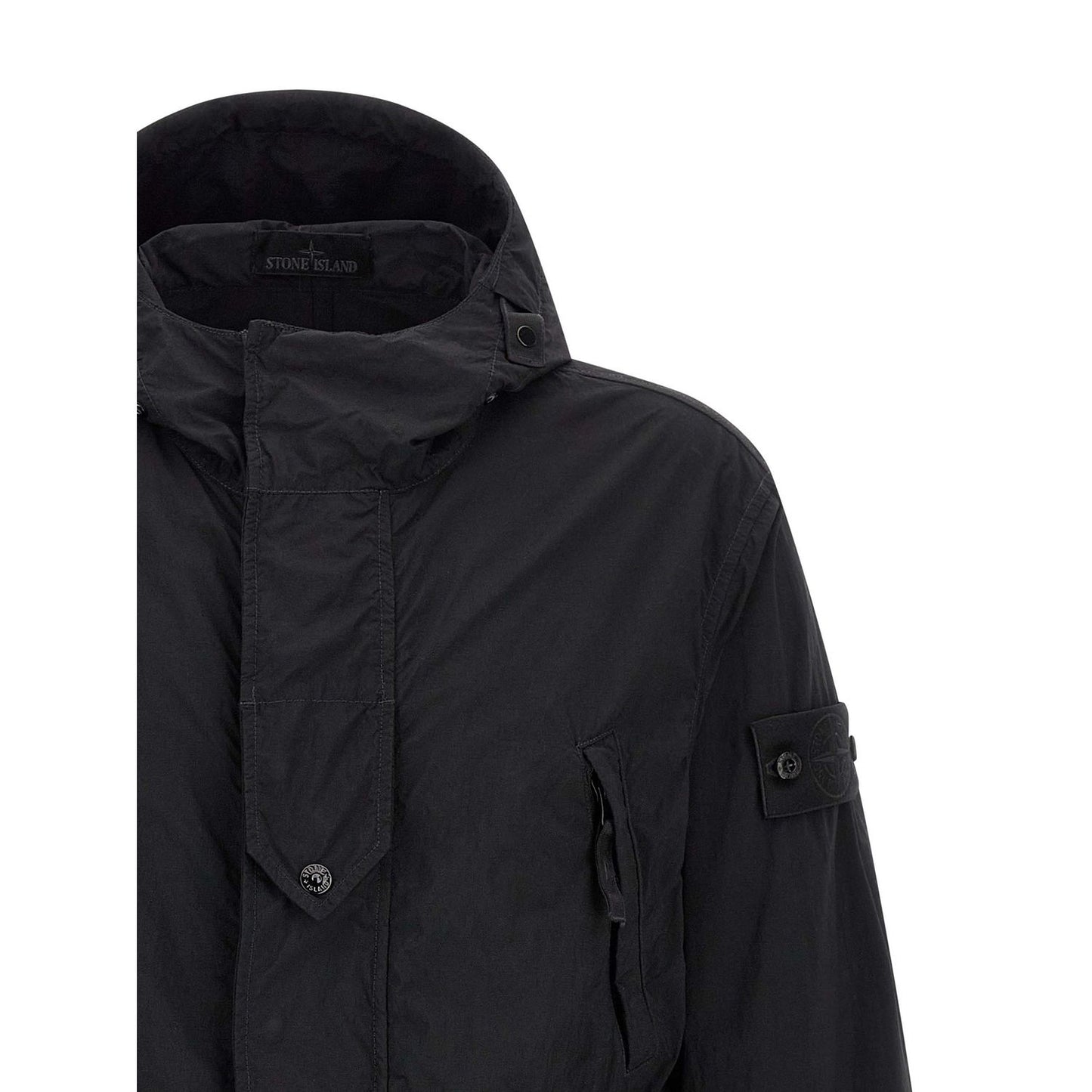 Stone Island Black Polyamide Shell Jacket
