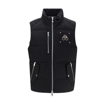 Moose Knuckles Black Cotton Sleeveless Jacket