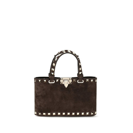 Valentino Garavani Brown Calf Leather Bos Taurus Handbag