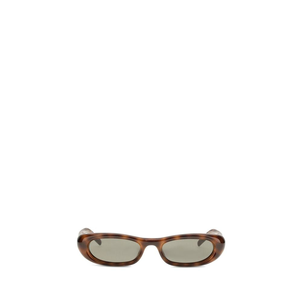 Saint Laurent Brown Acetate Sunglasses