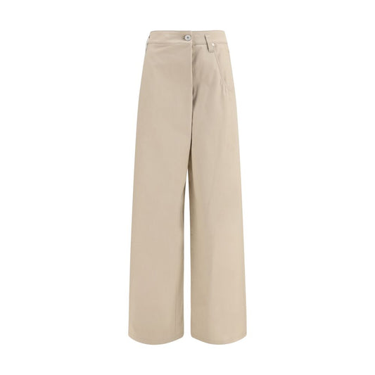 Brunello Cucinelli Beige Cotton Casual Pants