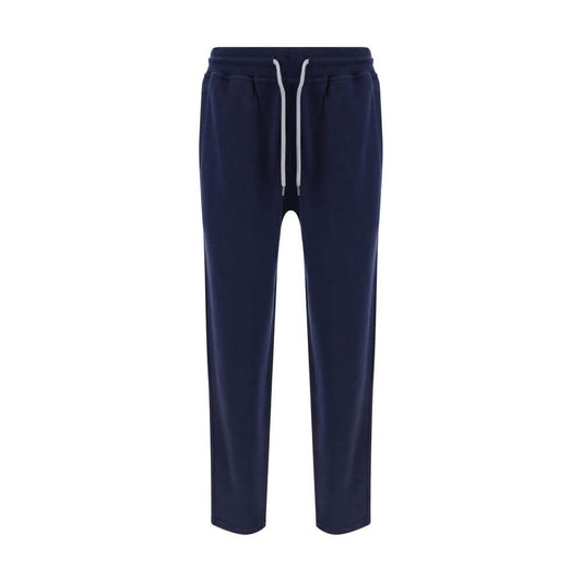 Brunello Cucinelli Blue Cotton Joggers (Workout Pants)