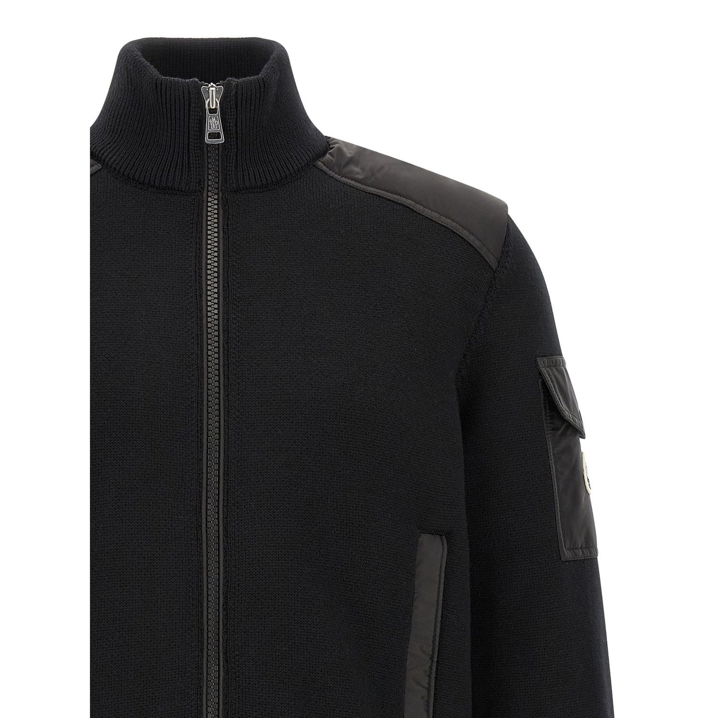 Moncler Black Polyamide Cardigan