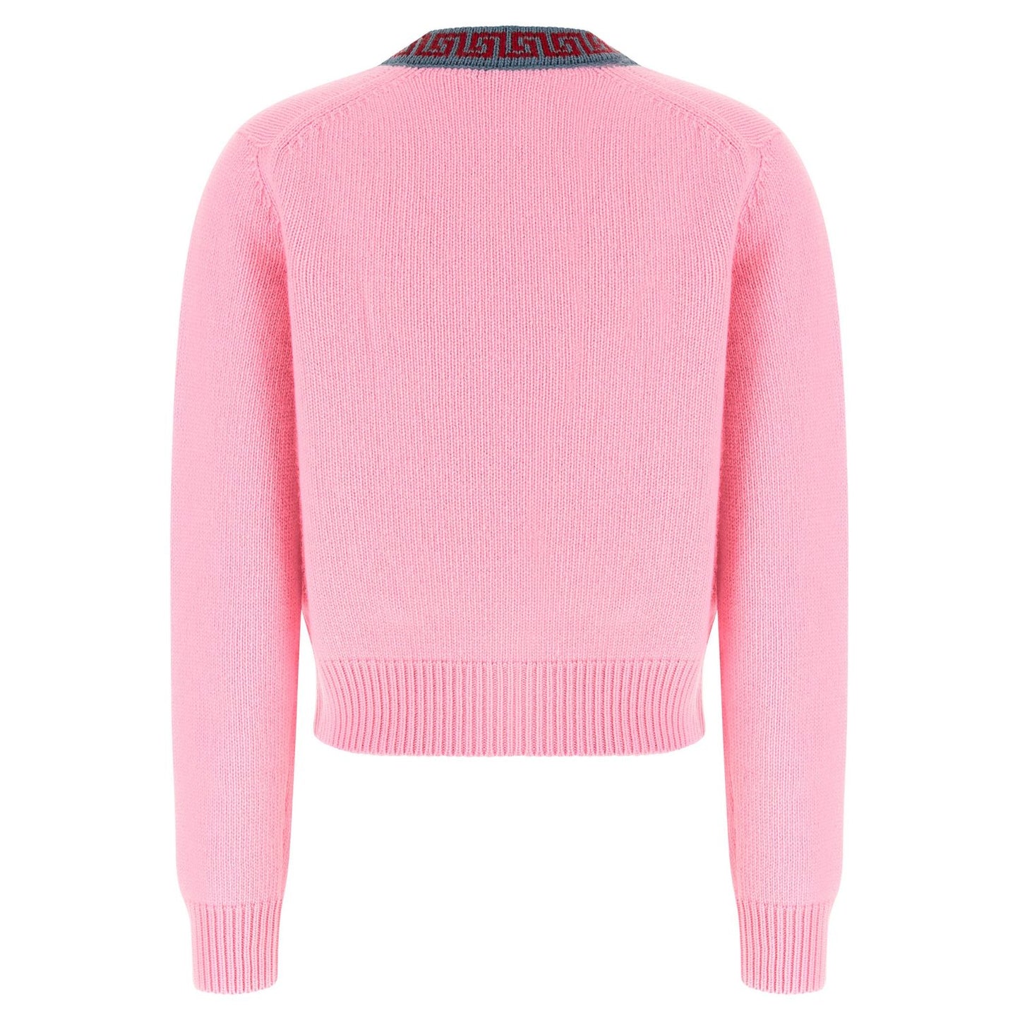 Versace Multicolor Virgin Wool Cardigan