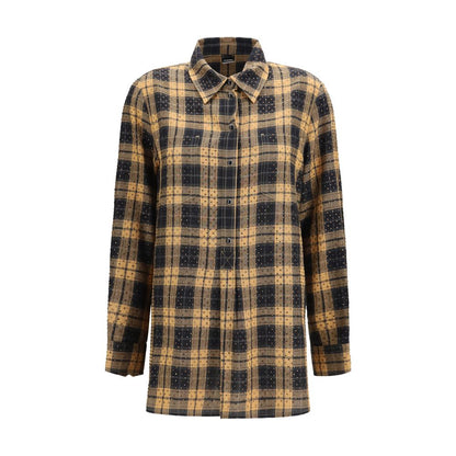 PINKO Beige Viscose Dress Shirt