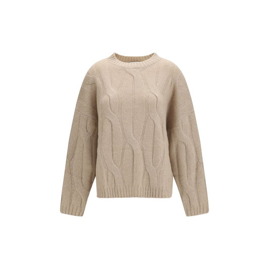 Allude Beige Cashmere Sweater