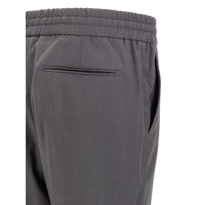 Brioni Gray Wool Casual Pants