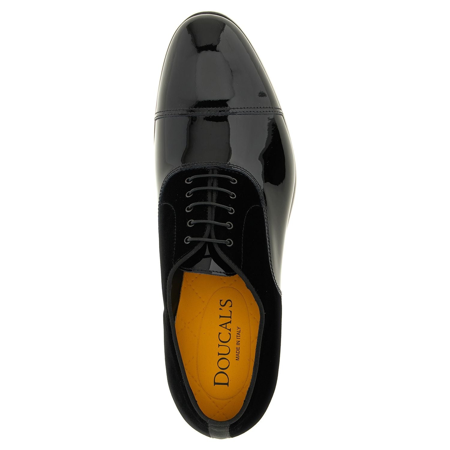 Doucal's Black Lamb Leather Oxfords And Derbies