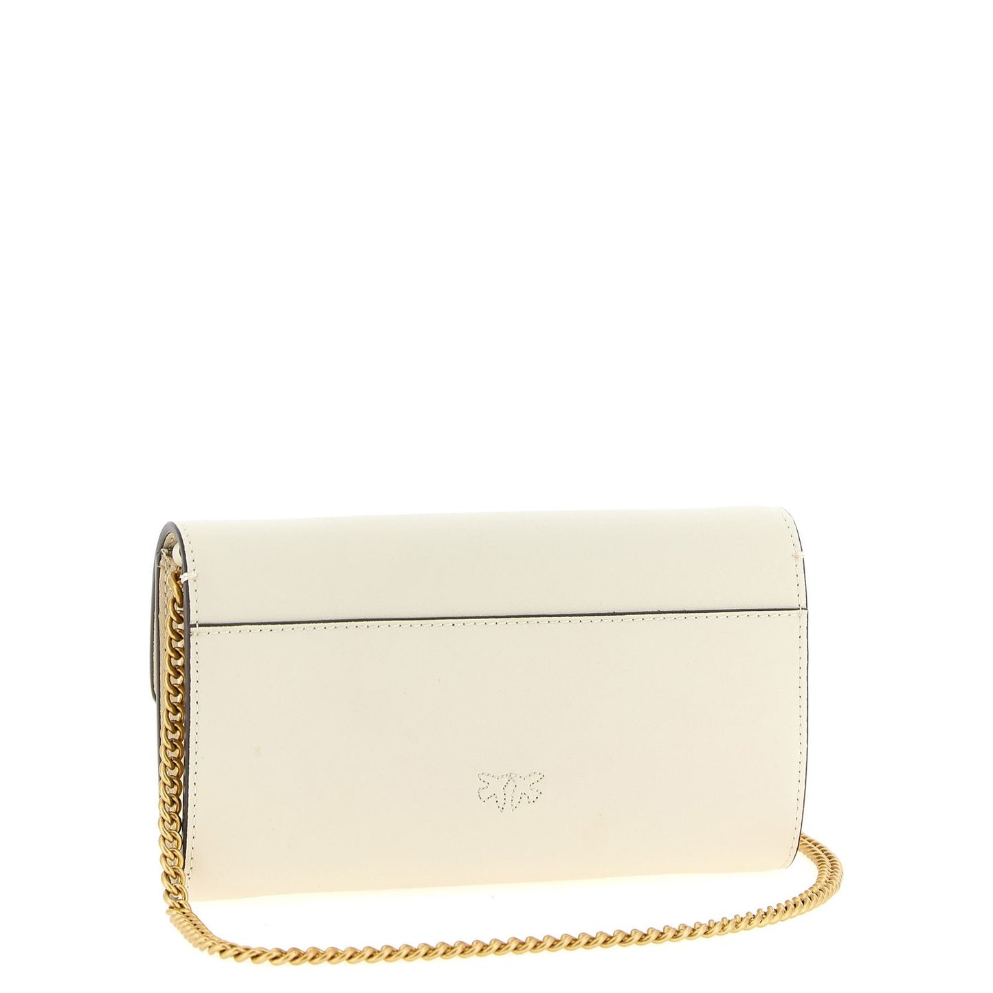 PINKO White Calfskin Cardholder