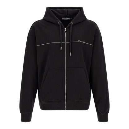 Dolce & Gabbana Black Cotton Sweatshirt
