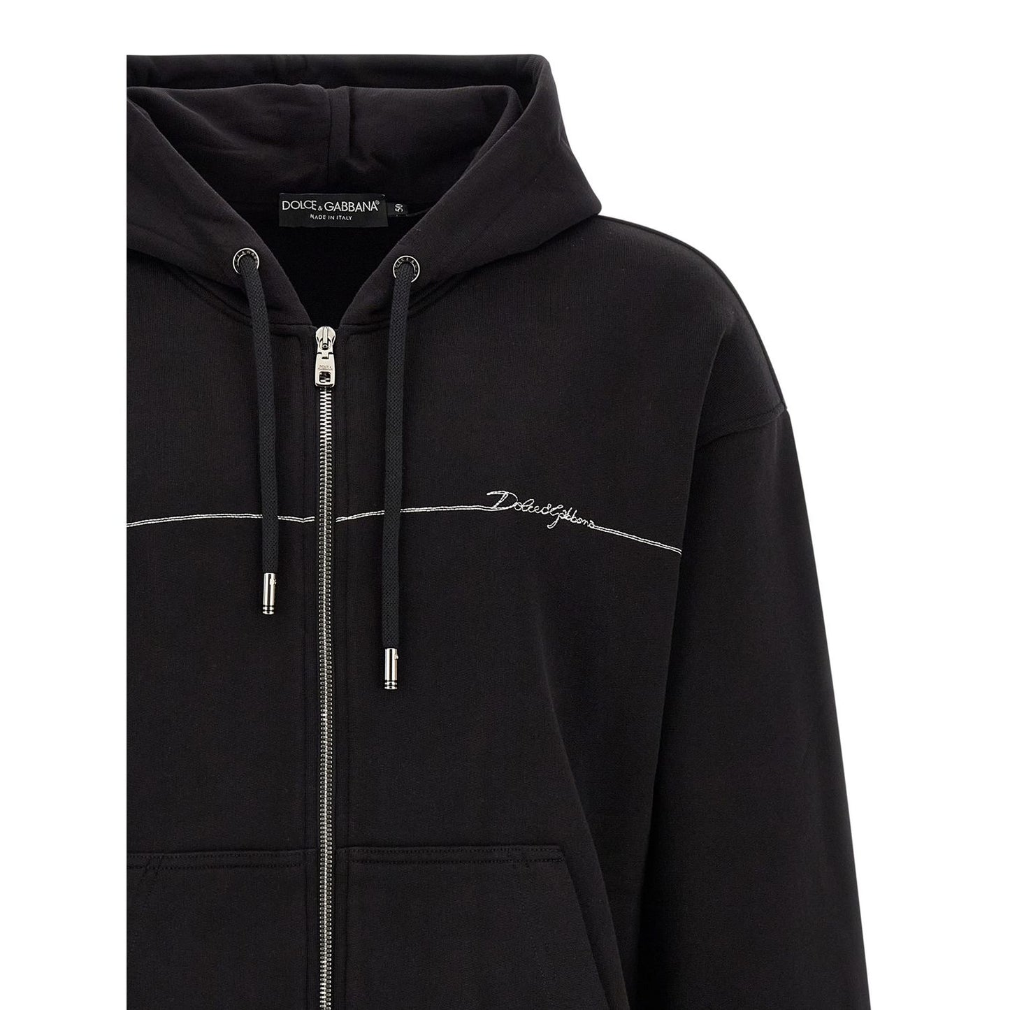 Dolce & Gabbana Black Cotton Sweatshirt