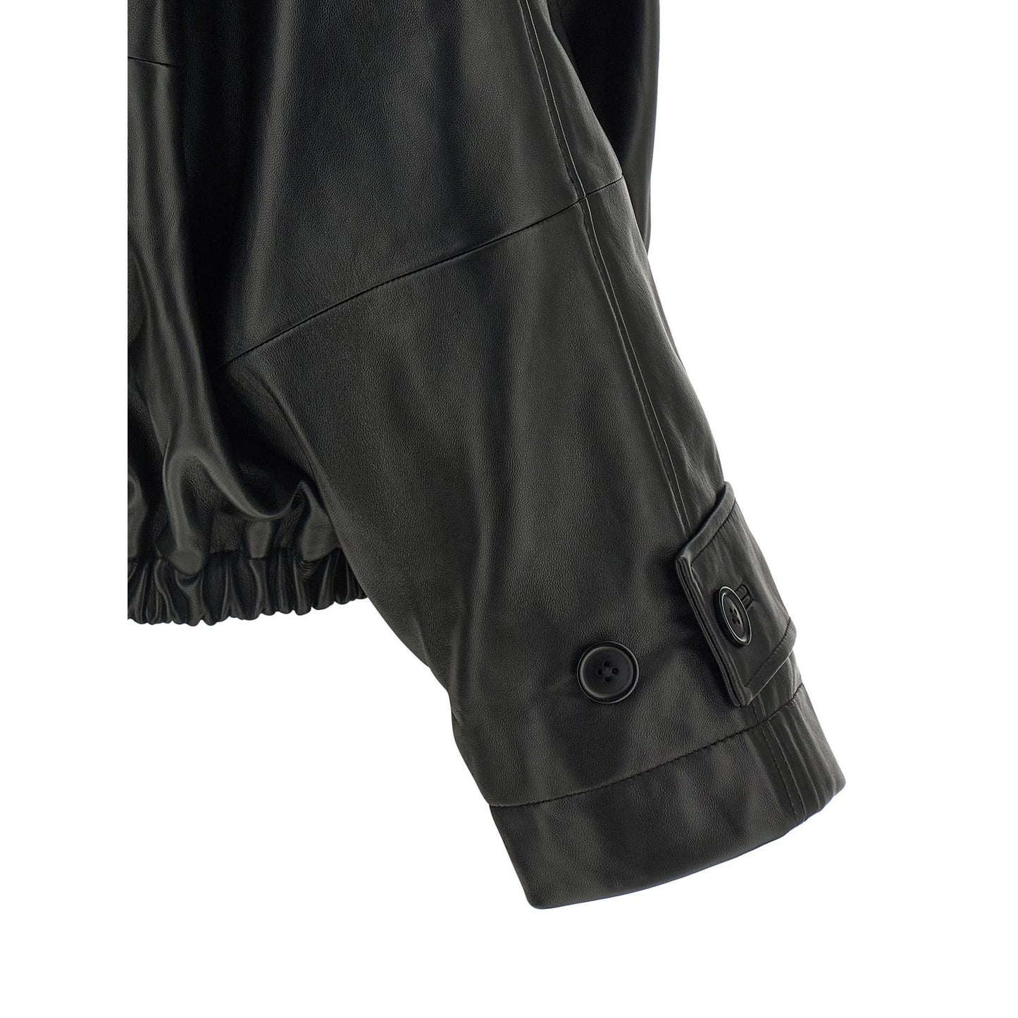 Rohe Black Lamb Leather Leather Jacket