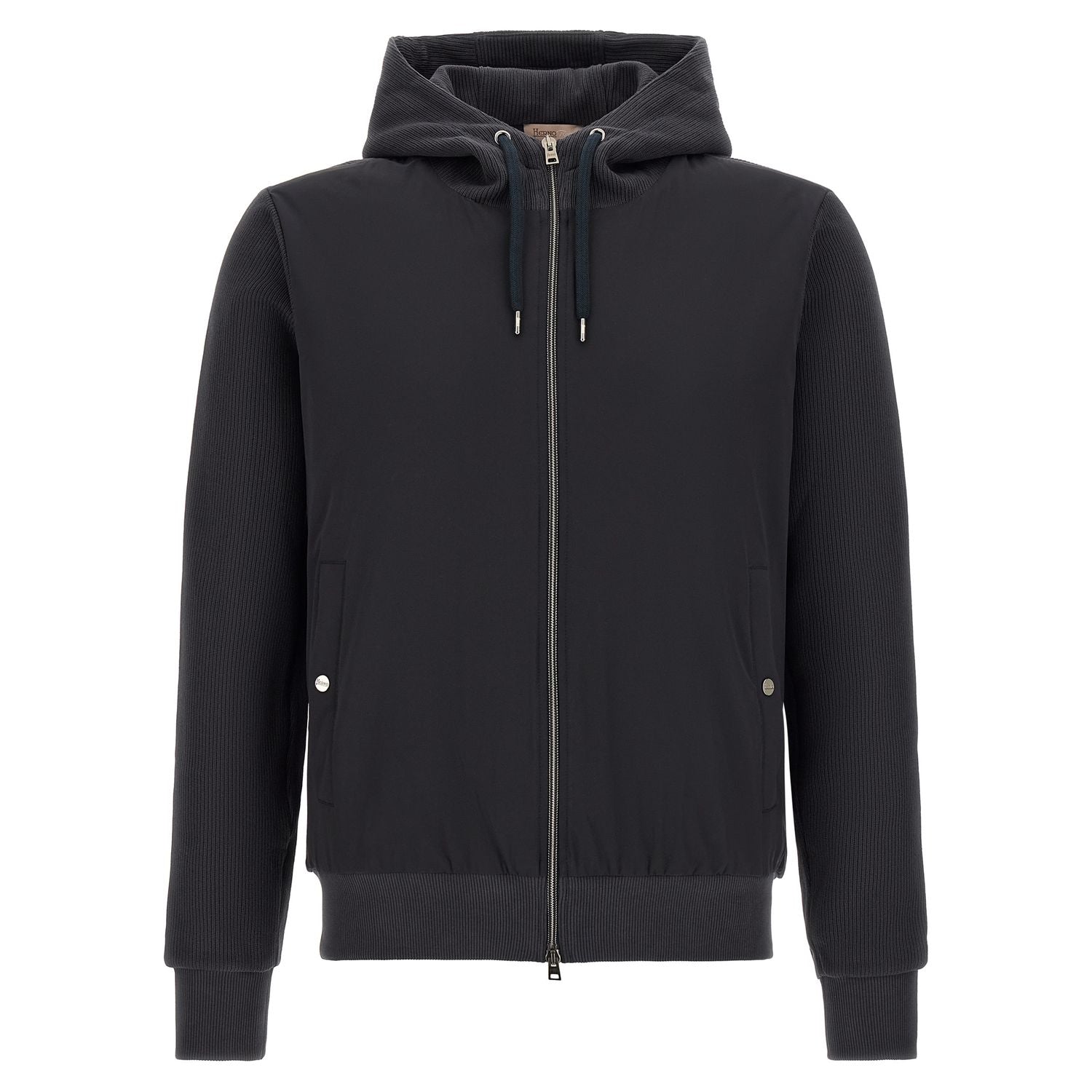 Herno Blue Cotton Shell Jacket