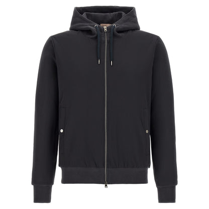 Herno Blue Cotton Shell Jacket
