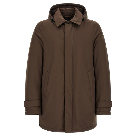 Herno Brown Polyester Parka