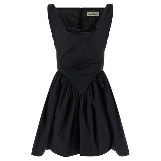 Vivienne Westwood Black Cotton Short Dress
