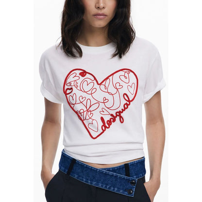 Desigual Bianco Cotton Women's T-Shirt