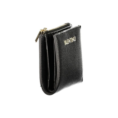 Mario Valentino Black Polyurethane Womens Wallet