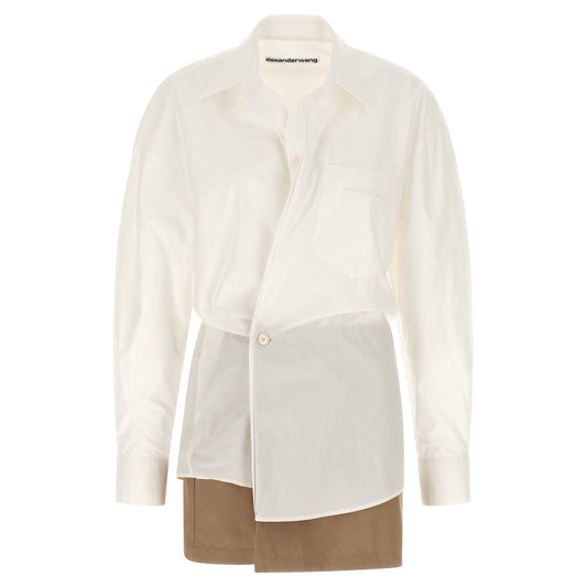 Alexander Wang White Cotton Short Dress