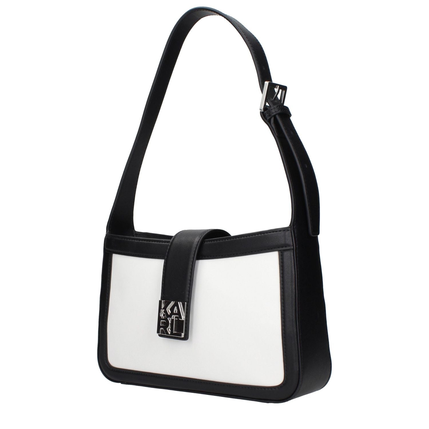 Karl Lagerfeld White Leather Shoulder Bag