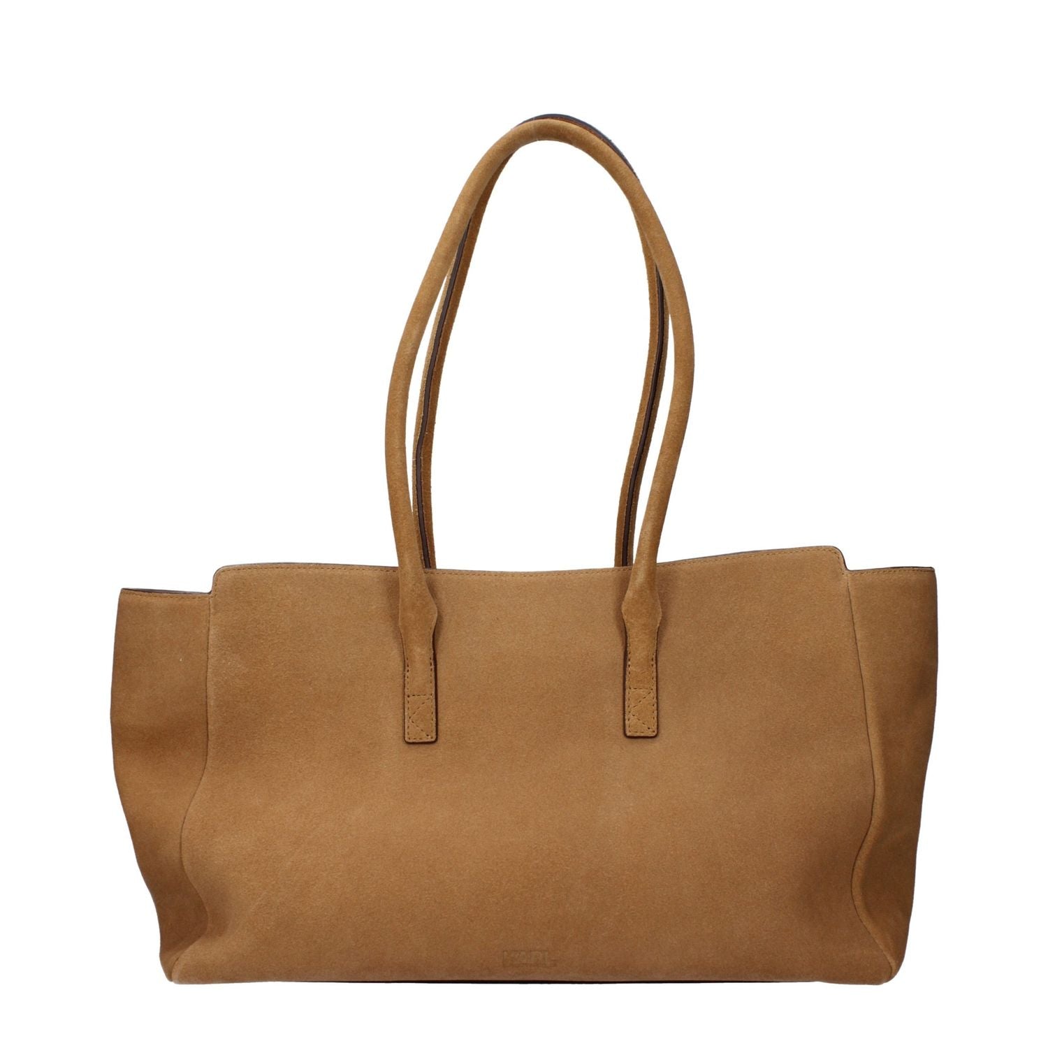 Karl Lagerfeld Brown Leather Shoulder Bag