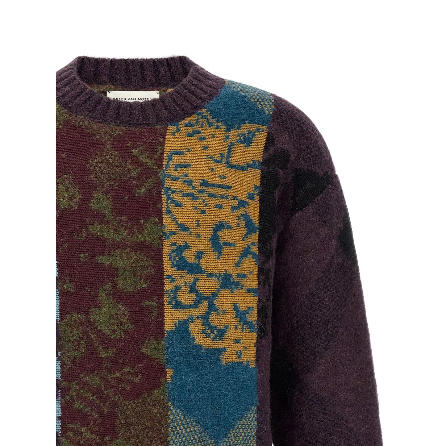 Dries Van Noten Multicolor Wool Cardigan
