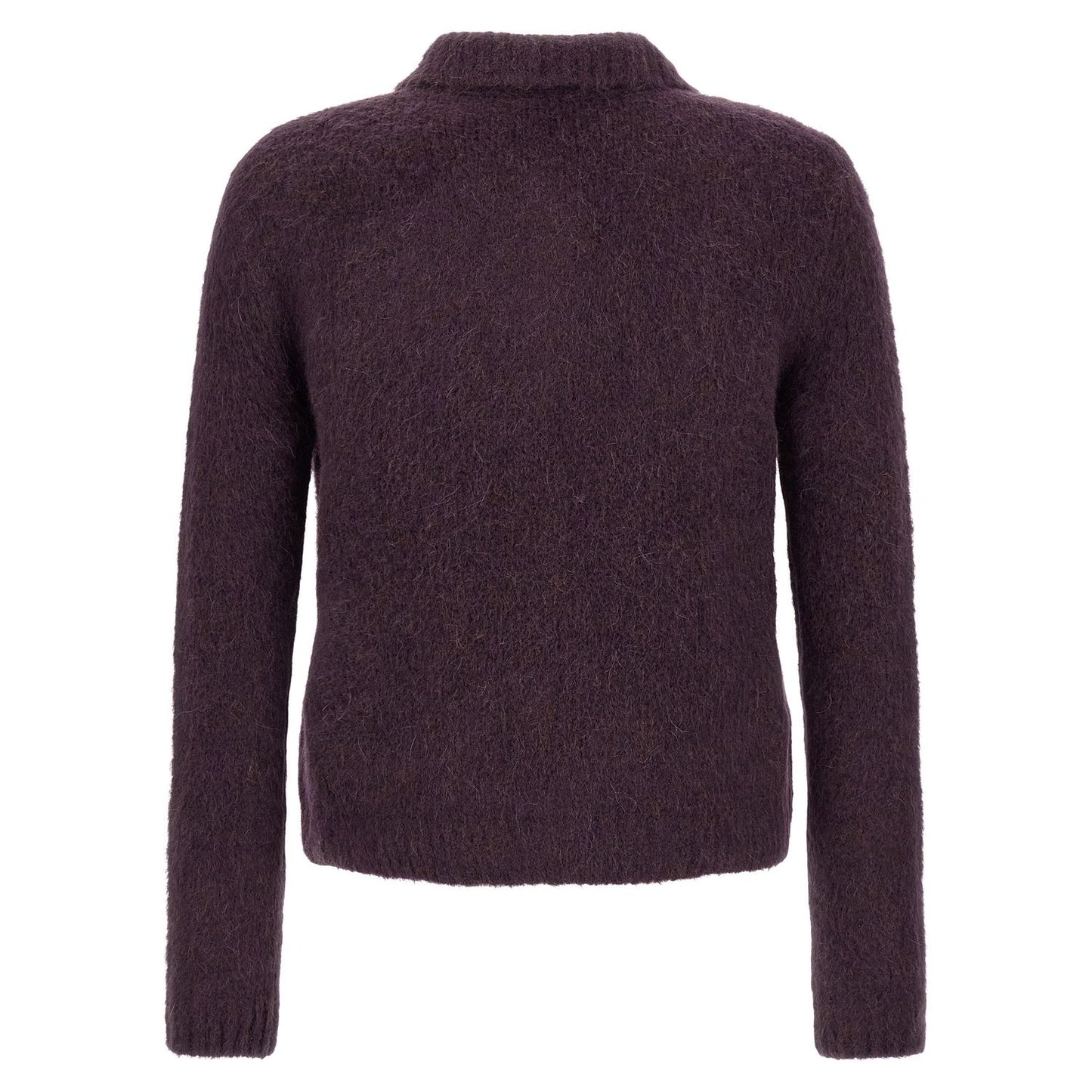 Dries Van Noten Purple Wool Cardigan