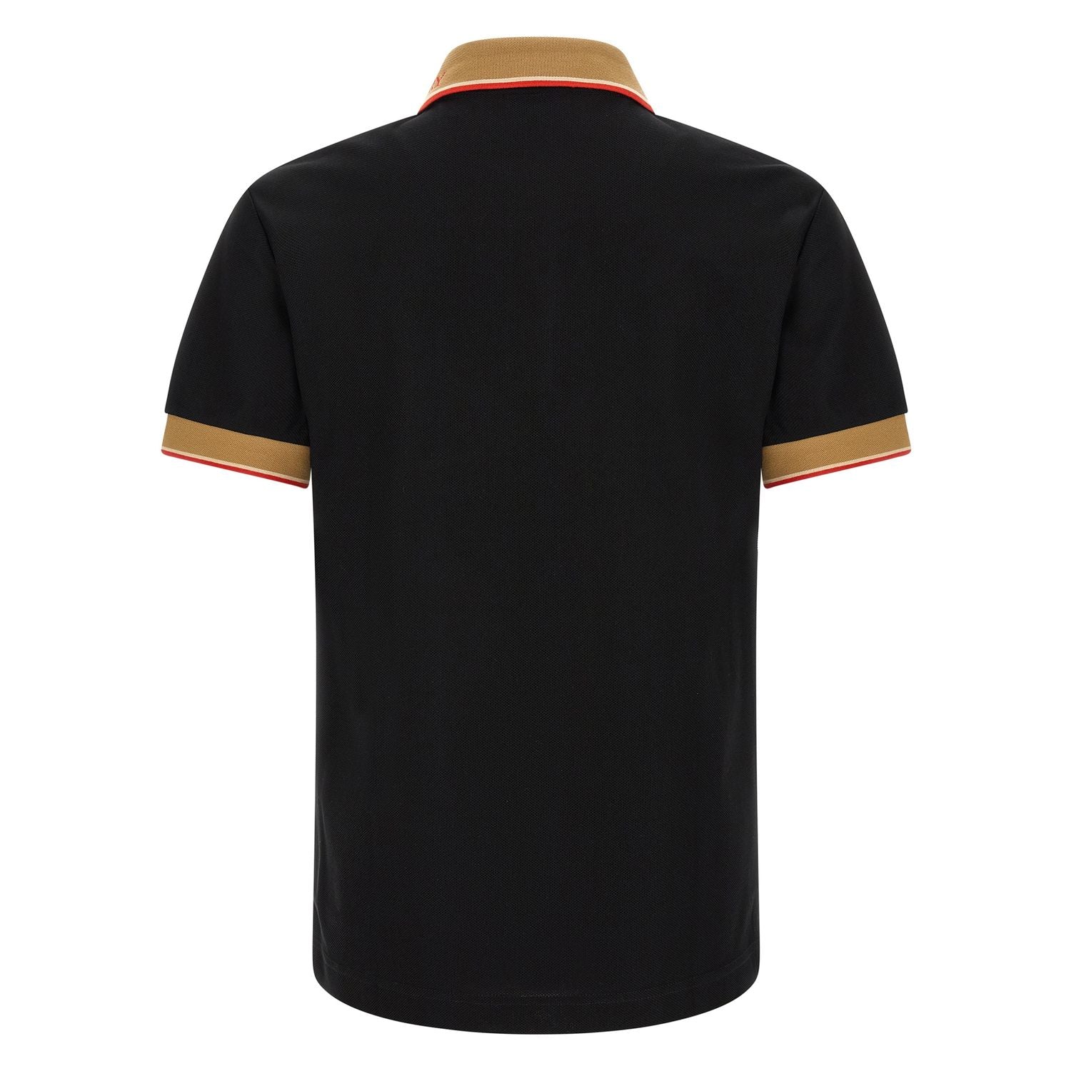 Burberry Black Cotton Polo Shirt