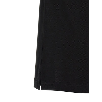 Burberry Black Cotton Polo Shirt