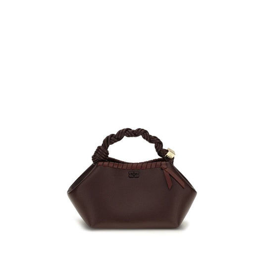 Ganni Brown Recycled Leather Shoulder Bag