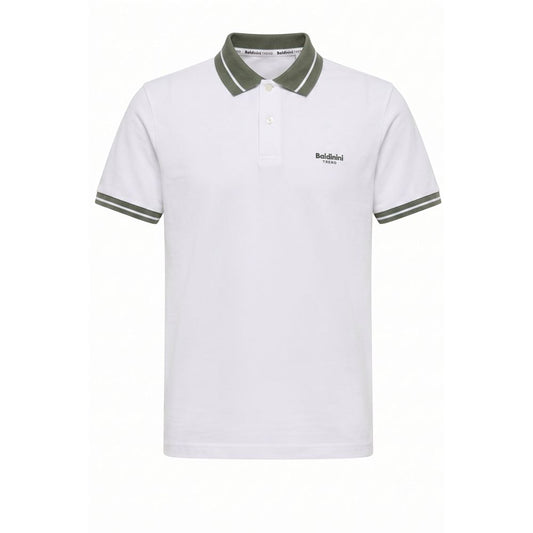 Baldinini Trend White Cotton Men Polo-Shirt