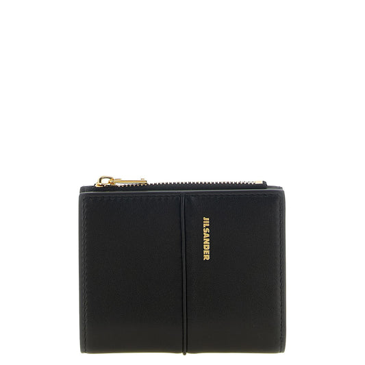 Jil Sander Black Lamb Leather Cardholder