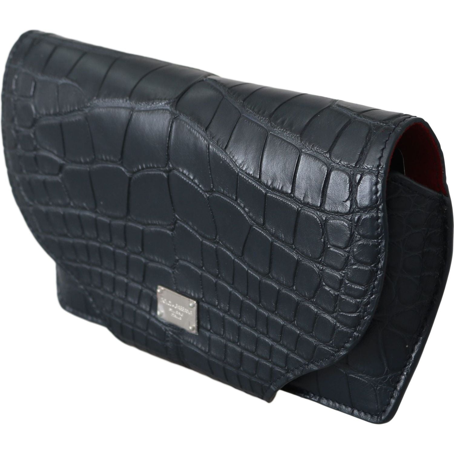 Dolce & Gabbana Blue Crocodile Eyewear Sunglasses Case Cover Pouch