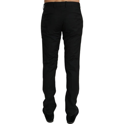 Dolce & Gabbana Black Dress Formal Trouser Mens Wool Pants Jeans & Pants