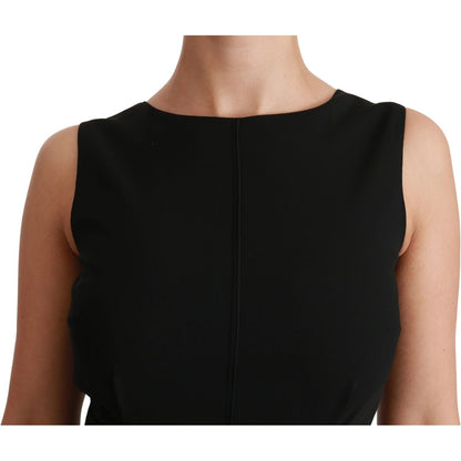 Dolce & Gabbana Black Sheath Stretch Formal Dress