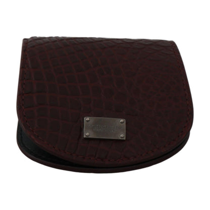 Dolce & Gabbana Brown Exotic Skin Pocket Condom Case Holder Condom Case