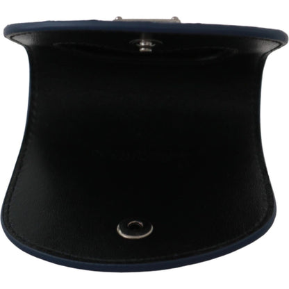 Dolce & Gabbana Blue Holder Pocket Wallet Blue Exotic Skin Condom Case Condom Case