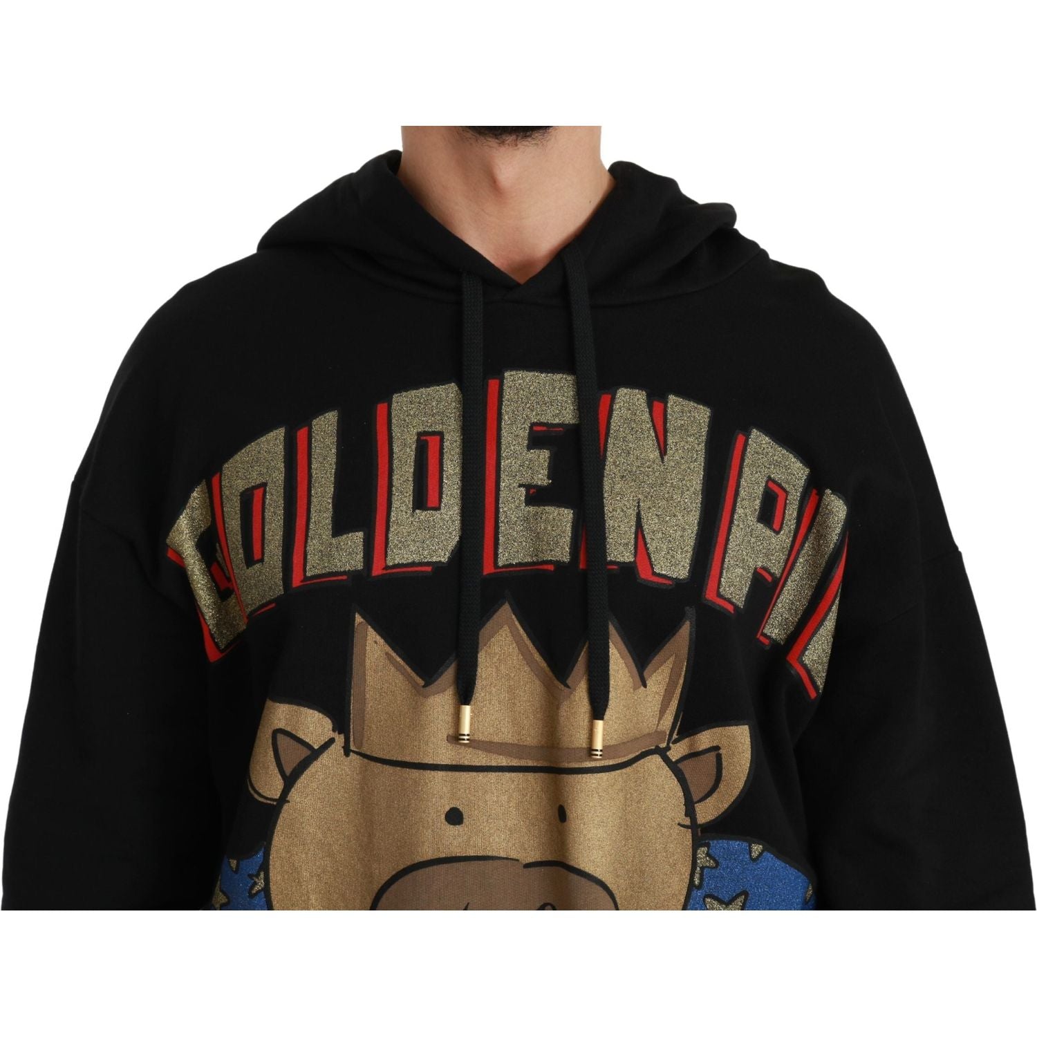 Dolce & Gabbana Black Sweater Pig of the Year Hooded