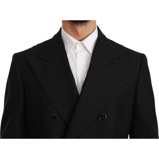 Dolce & Gabbana Elegant Black Slim Fit Formal Blazer Dolce & Gabbana Black