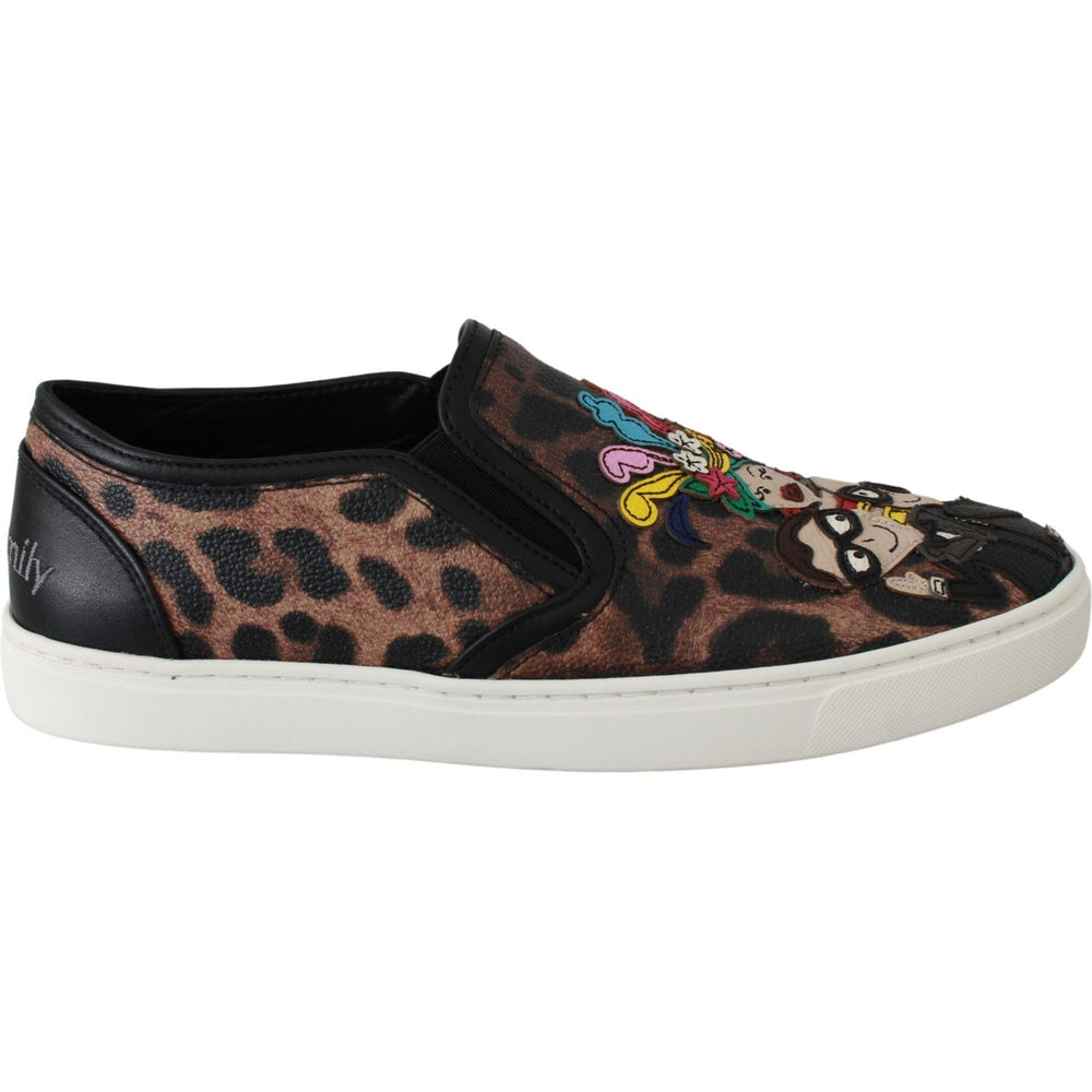 Dolce & Gabbana Leather Leopard #dgfamily Loafers Shoes LA6525-36.5
